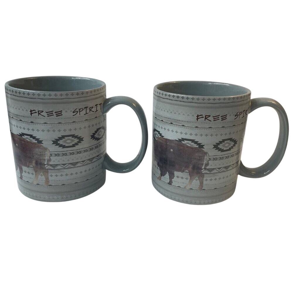 Free Spirit Buffalo Coffee Mugs From HiEnd Accents